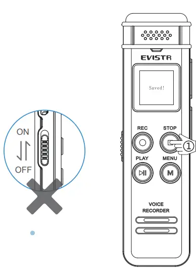 EVISTR L15 Digital Voice Recorder - 5