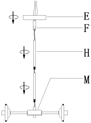 Uolfin 5-Light Matte Gold Contemporary Chandelier a04