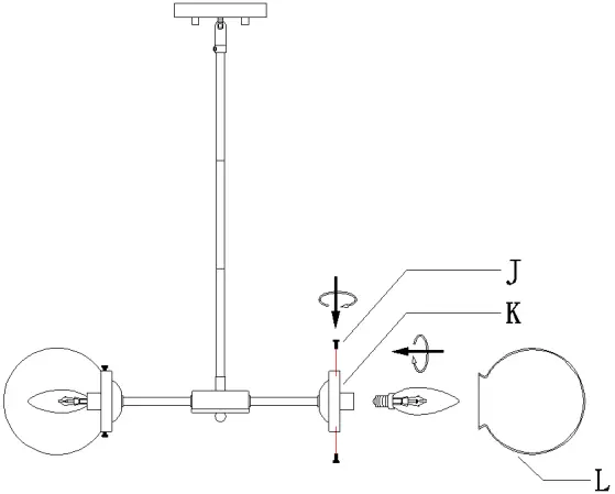 Uolfin 5-Light Matte Gold Contemporary Chandelier a09