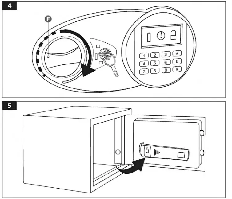 amazon basics B00UG9HB1Q Steel Security Safe and Lock Box - fig3