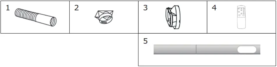 GYMAX GYM09408 Portable Air Conditioner - Accessories