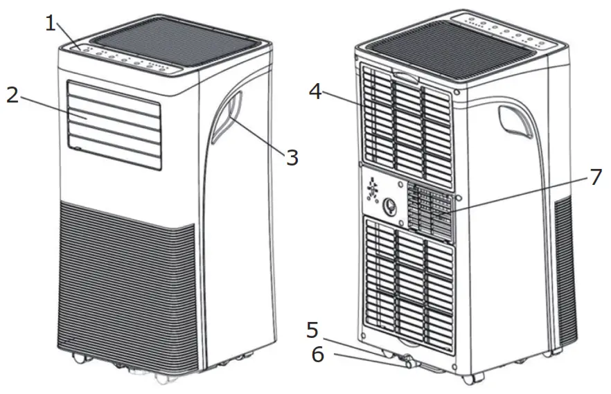 GYMAX GYM09408 Portable Air Conditioner - OVERVIEW