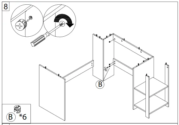 Aiden L Shaped Desk - 10