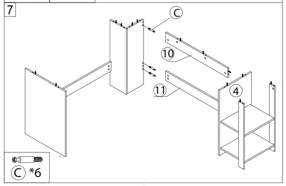 Aiden L Shaped Desk - 9