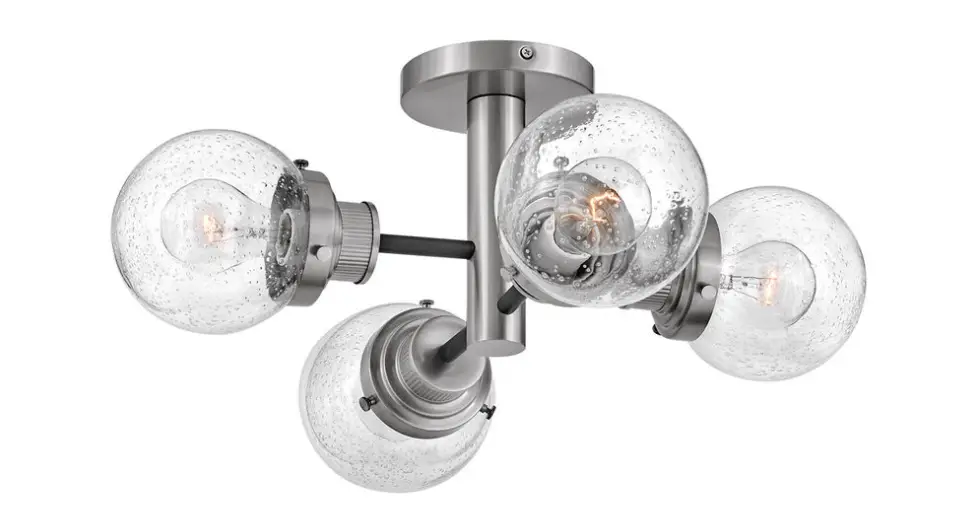 Hinkley 40693bk Poppy 4 Light 20 Inch Black Semi-flush Mount Ceiling Light Instruction Manual Hinkley 40693bk Poppy 4 Light 20 Inch Black Semi-flush Mount Ceiling Light Instruction Manual