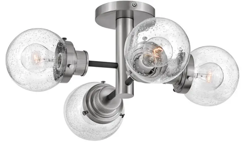 HINKLEY-40693BK-Poppy-4-Light-20-inch-Black-Semi-Flush-Mount-Ceiling-Light-product-image