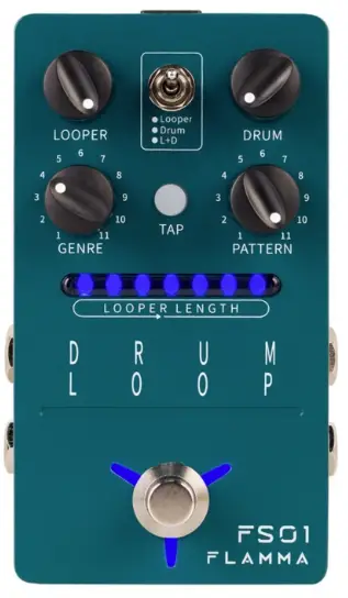 FLAMMA-FS01-Drum-Machine-and-Phrase-Loop-Pedal-PRO