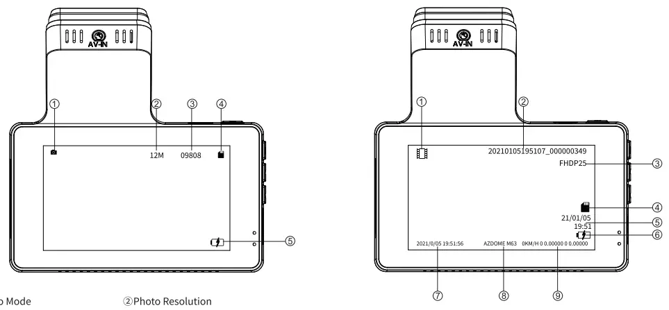 AZDOME-M63-Dash-Cam-Dual-Lens-4K-UHD-Recording-Car-Camera-FIG-3