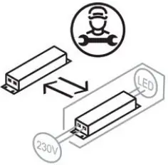 AEG191215 Alfie LED Ceiling Spotlight - icon 2