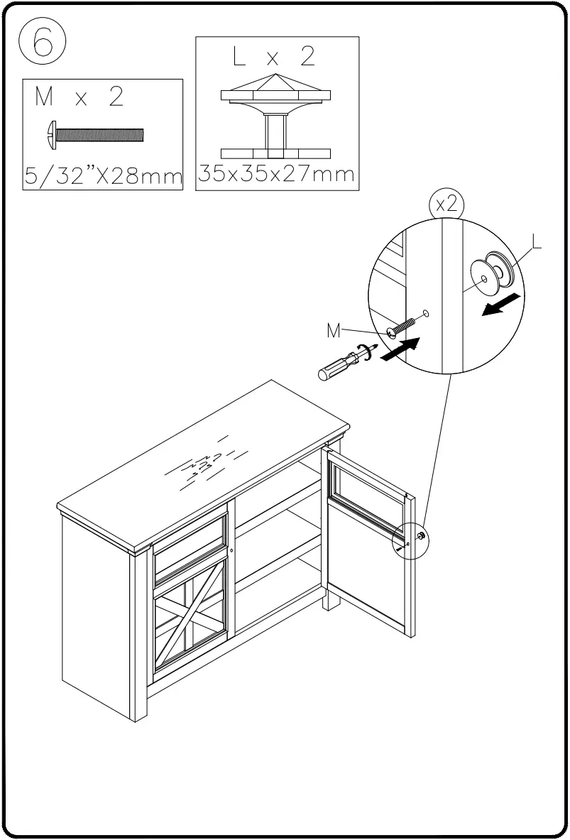 ASHLEY W647-28 Bolanburg 50 Inch TV Stand - fig 6