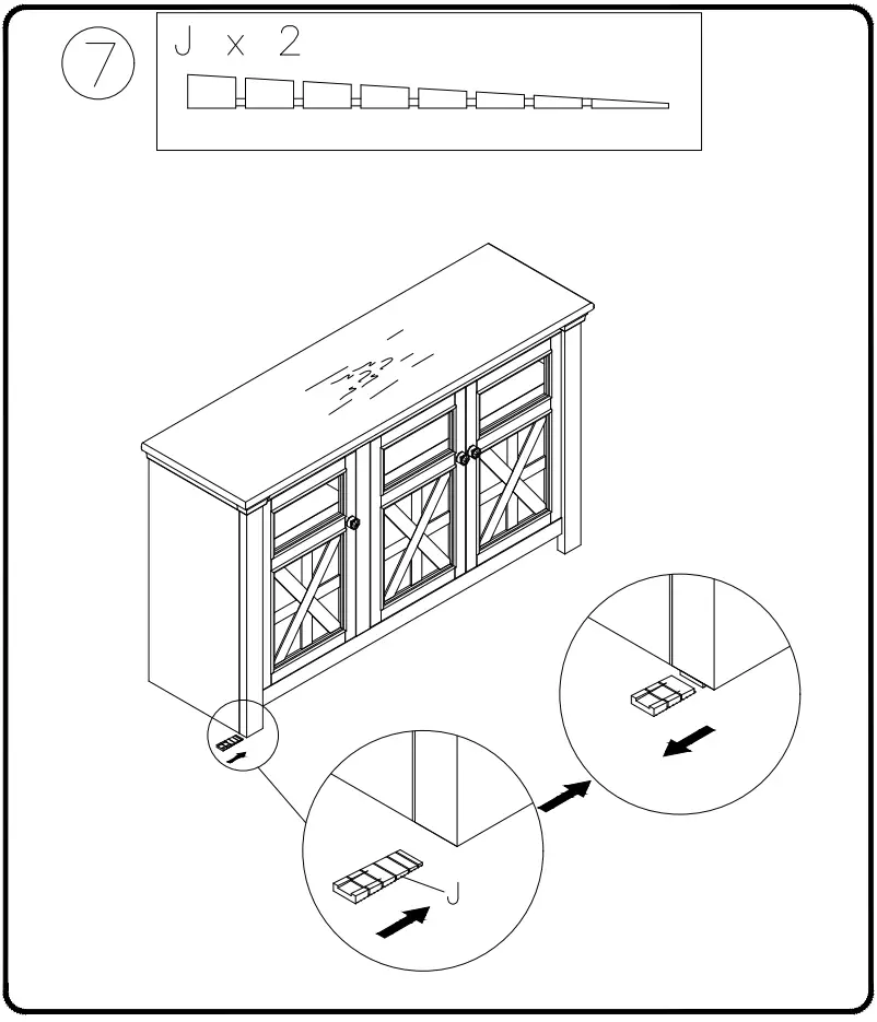 ASHLEY W647-28 Bolanburg 50 Inch TV Stand - fig 7