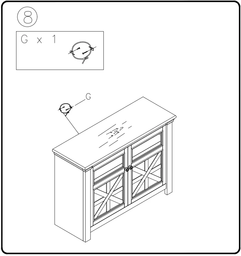 ASHLEY W647-28 Bolanburg 50 Inch TV Stand - fig 8