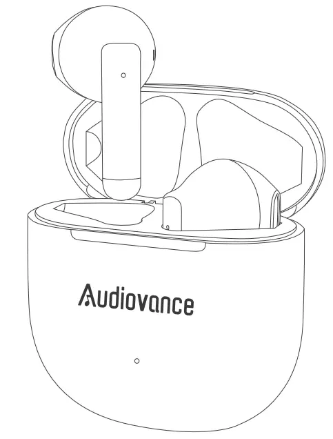 Audiovance NT301 True Wireless Earbuds Bluetooth 5 2 Ear Buds