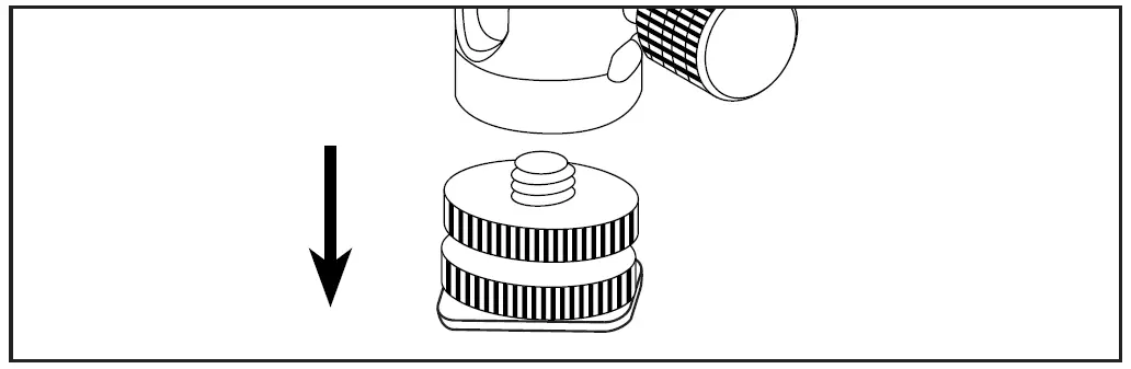 elvid Heavy Duty Camera Shoe Mount Adapter with Ball Head 1