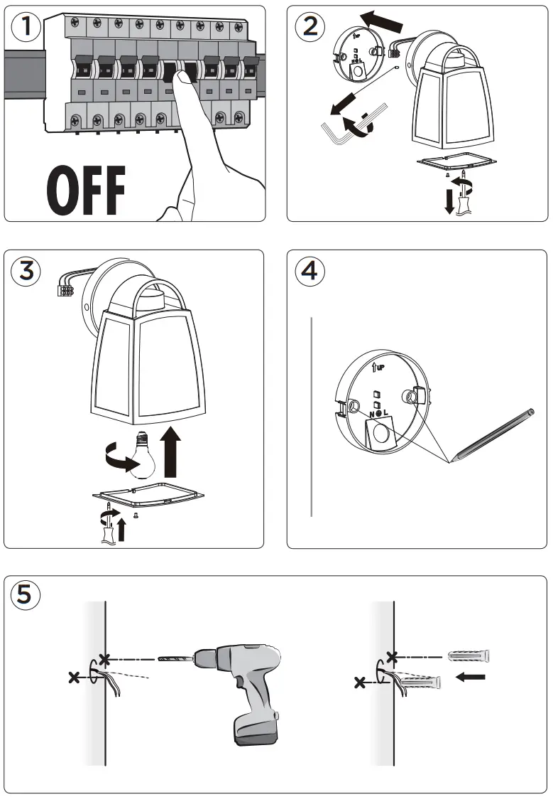 LUTEC 5273702012 Kelsey Outdoor Wall Lamp - fig 2