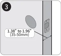 Prepare the door and check dimensions