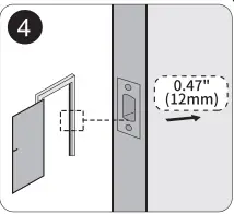 Prepare the door and check dimensions