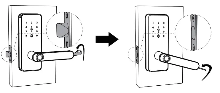 Insert the key and test the installation