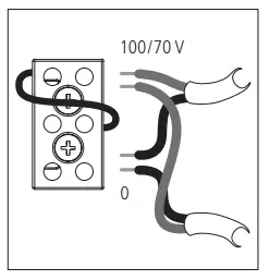 RCF MF 33EN Two Way Passive Ceiling Speaker - LOW IMPEDANCE CONNECTION 4