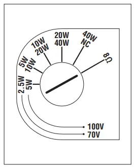 RCF MF 33EN Two Way Passive Ceiling Speaker - LOW IMPEDANCE CONNECTION