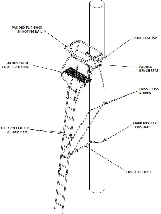 RIVERS-EDGE-RE649-18-Foot 2-Man-Ladder-Stand-17
