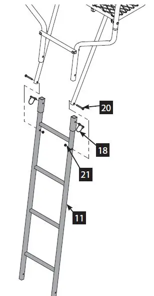 RIVERS-EDGE-RE649-18-Foot 2-Man-Ladder-Stand-9