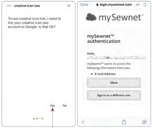 PFAFF Creative Icon 2 Voice Control - Google Assistant 3