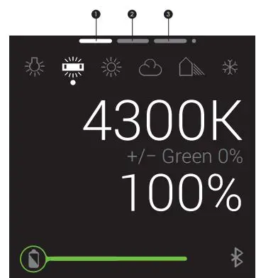 LUXLi FIDDLE Pocket-sized Multicolor LED Light User Manual - Operation Modes