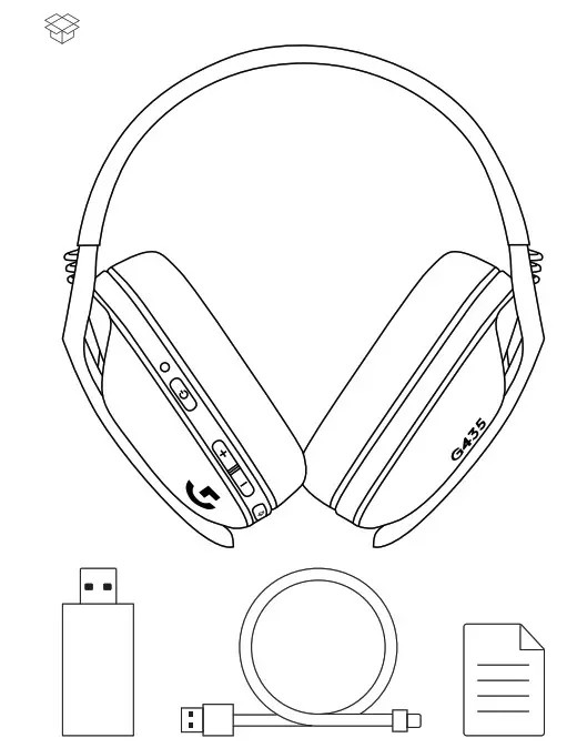 logitech G435 Ultra Light Wireless Bluetooth Gaming Headset - Cover 2