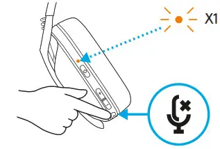logitech G435 Ultra Light Wireless Bluetooth Gaming Headset - SIDETONE 2
