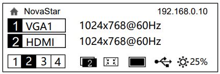 NOVASTAR VX2U LED Display Video Controller User Manual - Main Interface