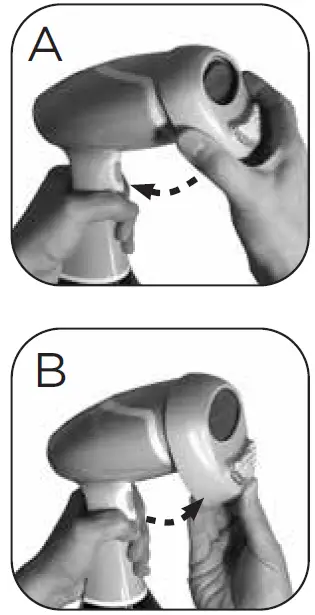 BLACK DECKER HGS350 Series Advanced Handheld Steamer attaching frame