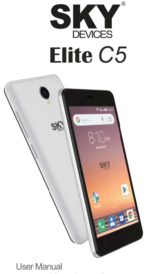 SKY DEVICES Elite C5 Smartphone User Manual