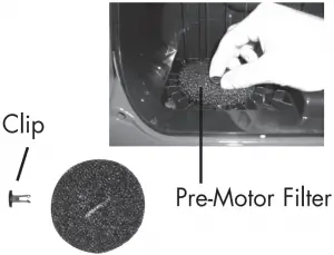 Bissell-4122-replacing-pre-motor-&-post-motor
