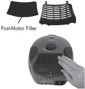 Bissell-4122-replacing-pre-motor-&-post-motor