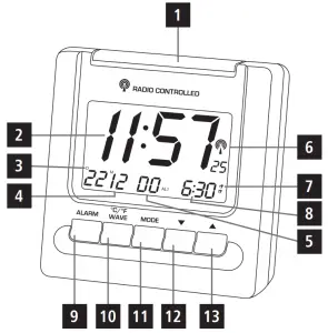 hama 186331 Radio Controlled Clock RC200 - overview