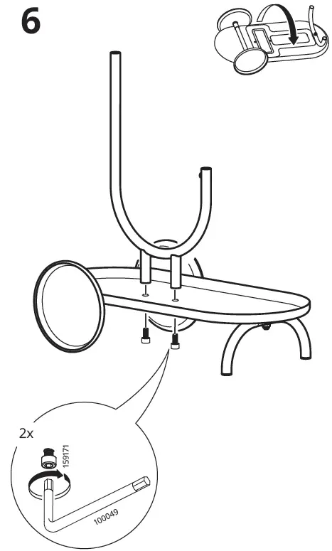 IKEA 104.922.43 CHILISTRAN Plant Stand with Wheels Instruction-5