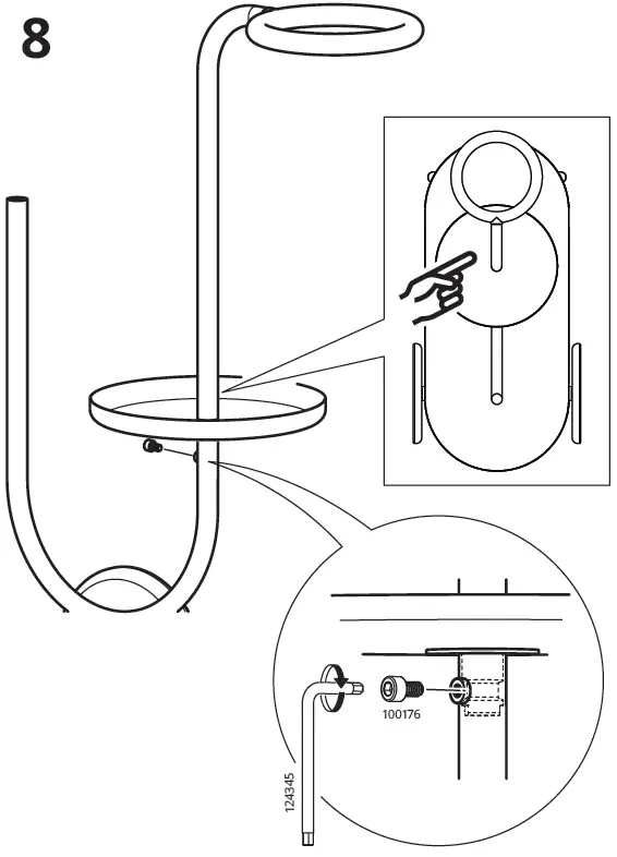 IKEA 104.922.43 CHILISTRAN Plant Stand with Wheels Instruction-7