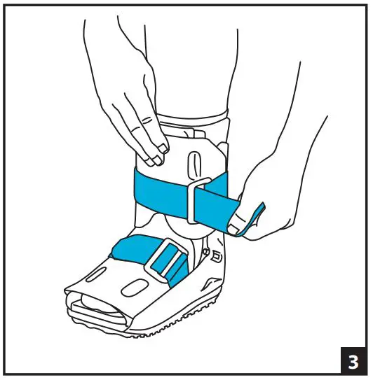 AIRCAST 01A-L SP Walker Boot - USING INSTRUCTIONS 3