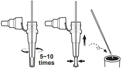 FORA COVID-19 Antigen Rapid Test Instruction Manual - When removing