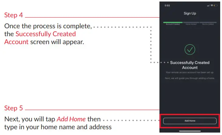 bryant SYSTXBBECC 05RI Evolution Connex Control Registration - Bryant Home app stap 4