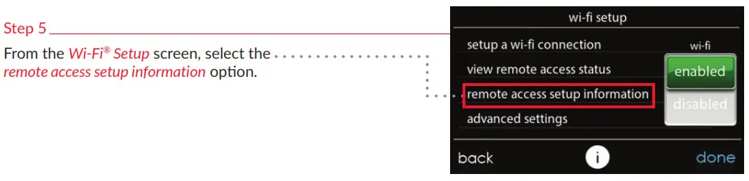 bryant SYSTXBBECC 05RI Evolution Connex Control Registration - Step 5