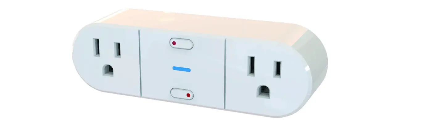 Globe Electric Sk522-w 2-outlet Independently Controlled Indoor Wifi Smart Plug User Manual