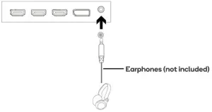 kogan KAMN27F24SB 27-Inch Curved Full HD 240Hz FreeSync Gaming Monitor - earphones