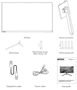 kogan KAMN27F24SB 27-Inch Curved Full HD 240Hz FreeSync Gaming Monitor - monitor