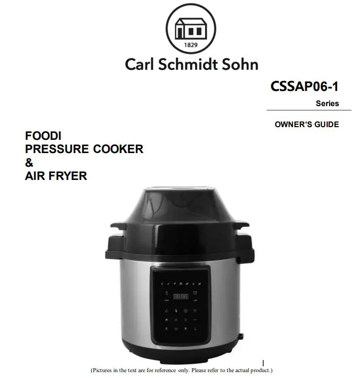 Carl Schmidt Sohn Foodi Pressure Cooker & Air Fryer
