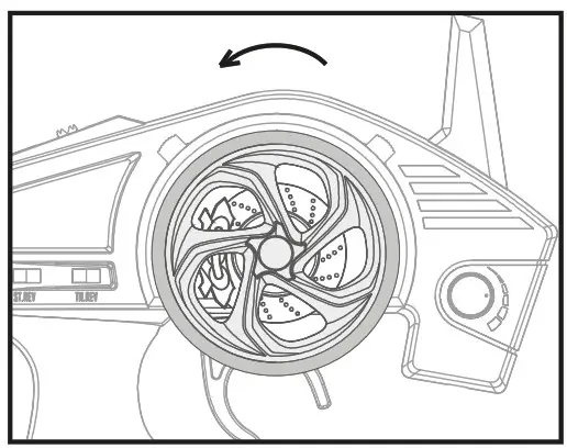 MODSTER 299433 Brushless Transmitter- Rotate the steering 2