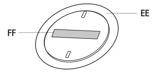FEIT ELECTRIC Rechargeable led Ceiling light - Attach the double sided adhesive