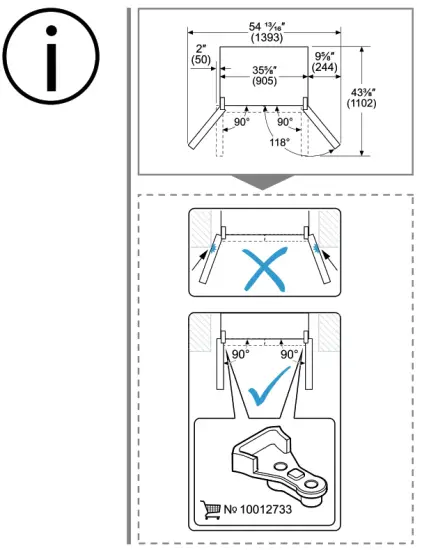 BOSCH B36CL81ENG 36 Inch Freestanding 4 French Door Smart Refrigerator - fig 3