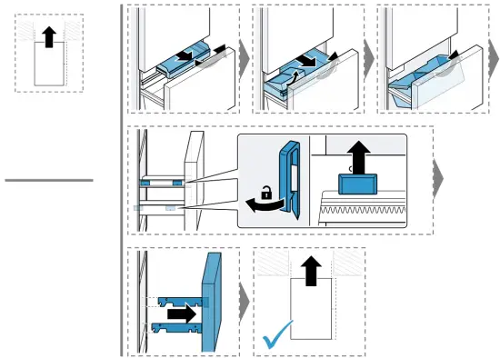 BOSCH B36CL81ENG 36 Inch Freestanding 4 French Door Smart Refrigerator - fig7
